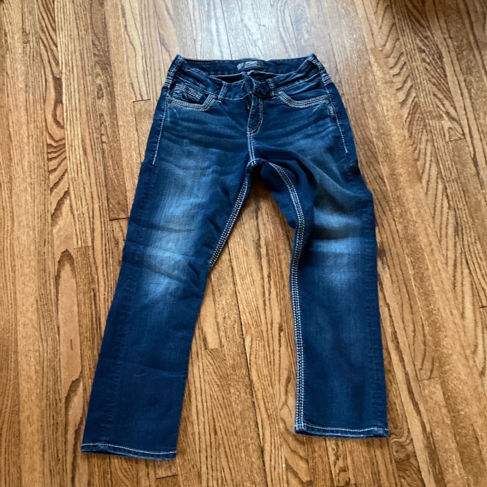 Silver Capri jeans